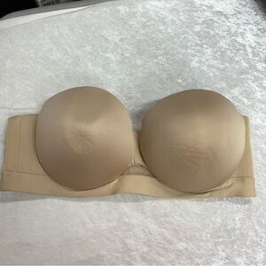 Lane Bryant Cacique Comfort Bliss Strapless underwire Bra 40D no straps